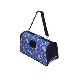 Cat Carrier Bag Large Blue Display